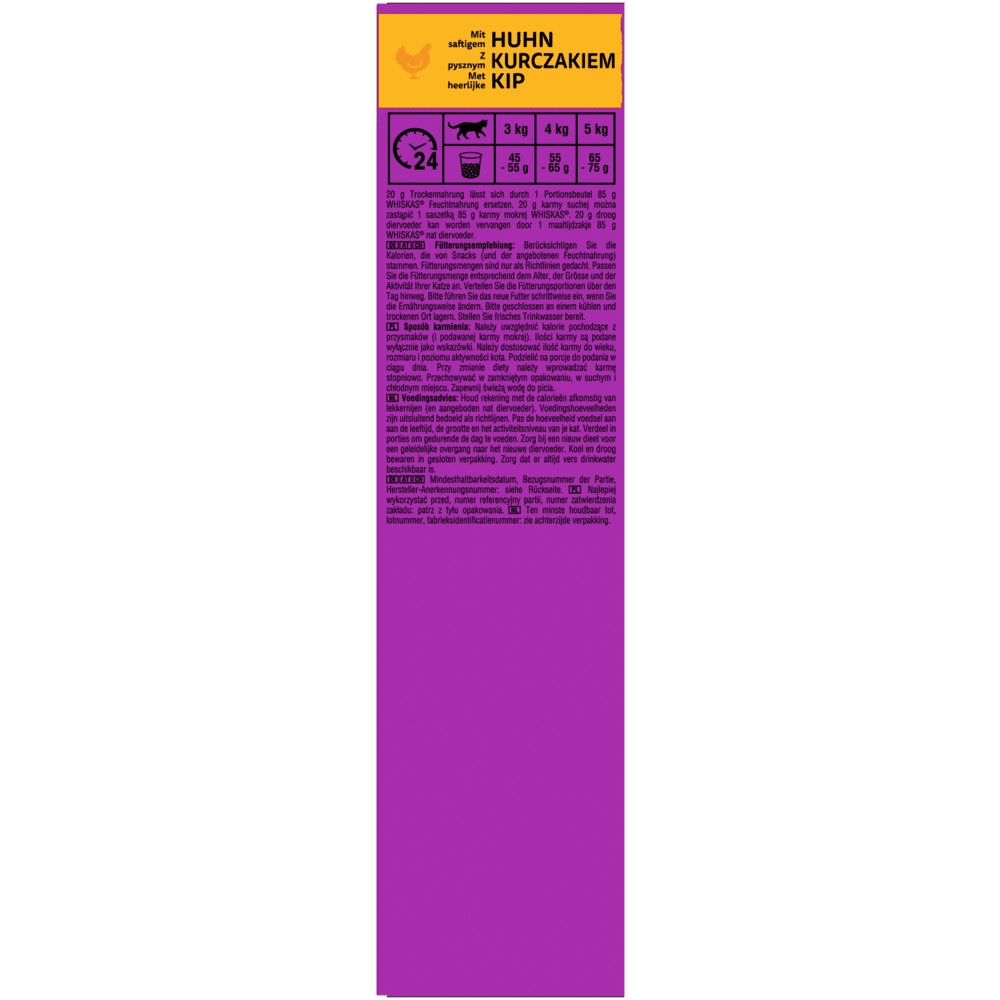 WHISKAS® 7+ Huhn, Trockenfutter, 800g & 1,9kg - 2
