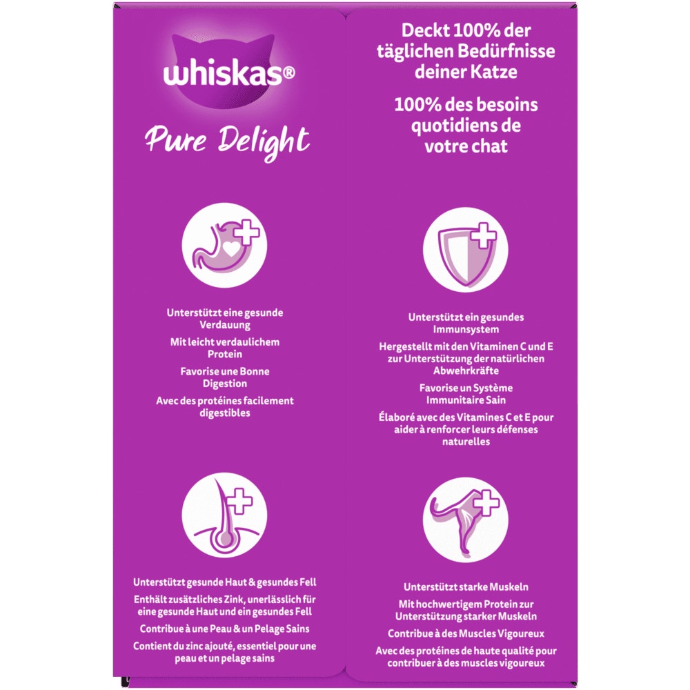 WHISKAS® Pure Delight Klassisches Ragout in Gelee, Nassfutter 12 & 24 x 85g - 2
