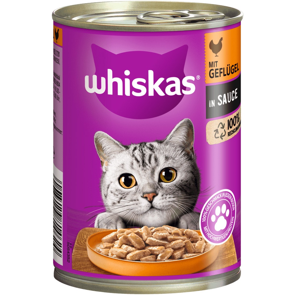 WHISKAS® 1+ Geflügel in Sauce, 400g - 1