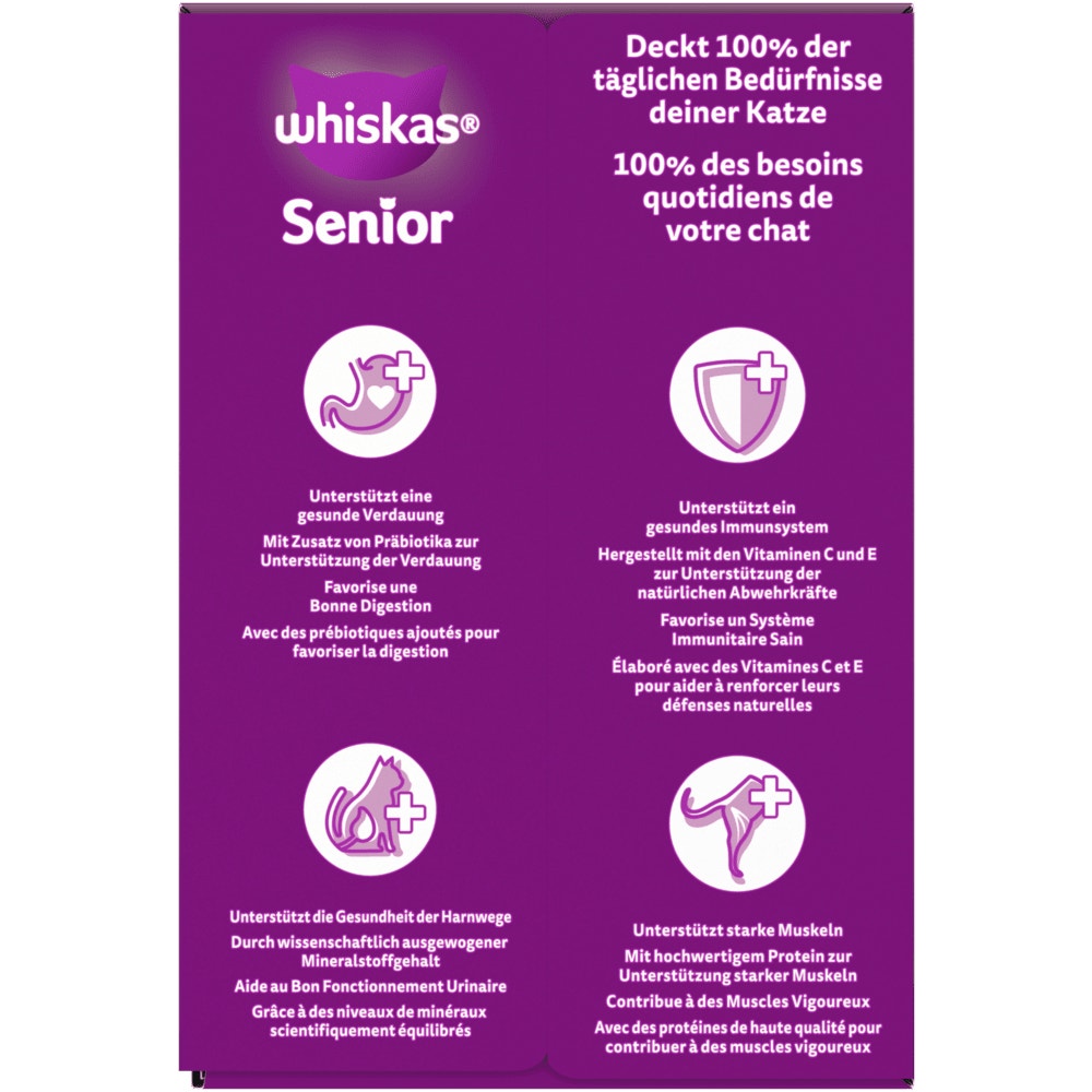 WHISKAS® 11+ Geflügel Auswahl in Gelee, Multipack 12 x 85g - 3