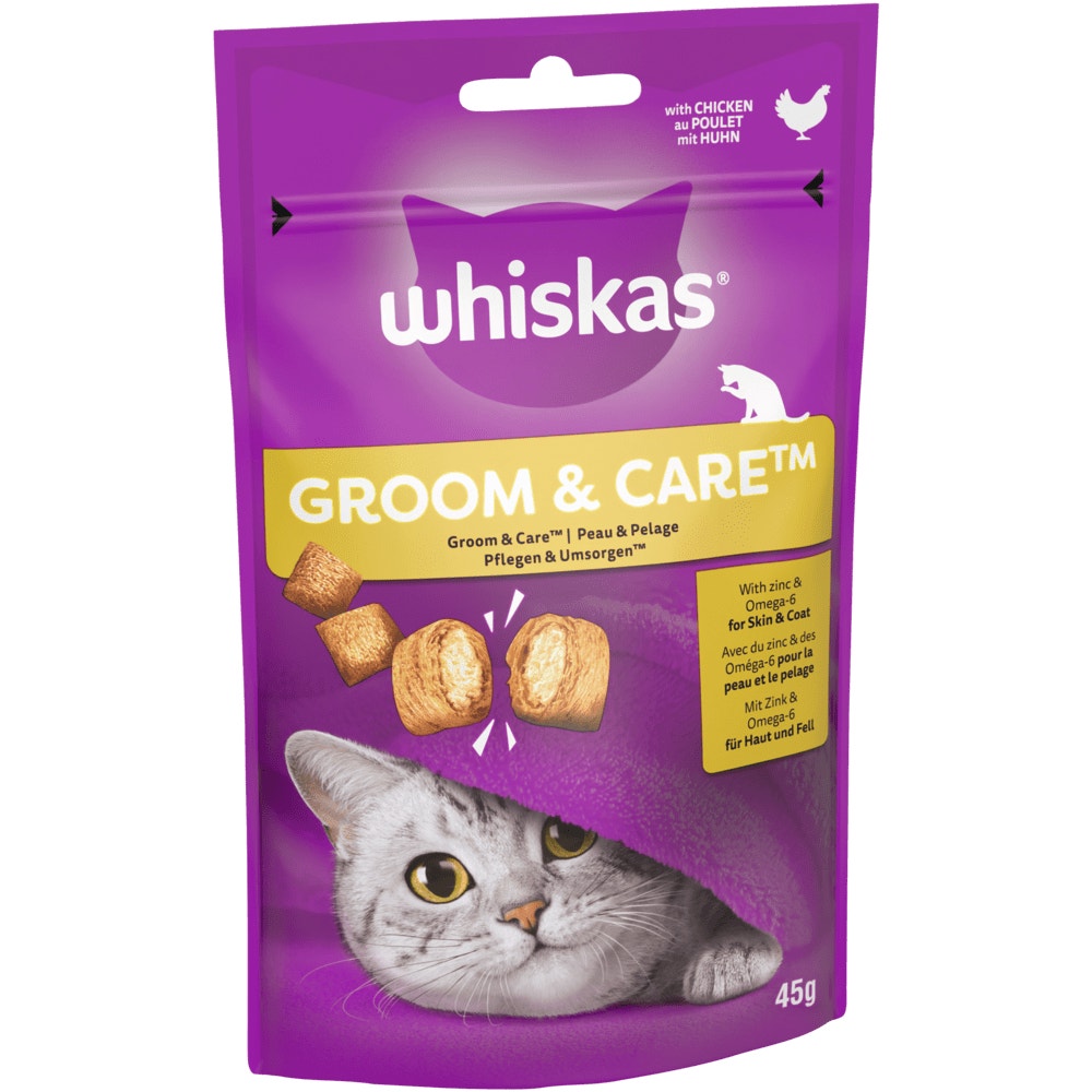 WHISKAS® GROOM & CARE Huhn, 45g - 1