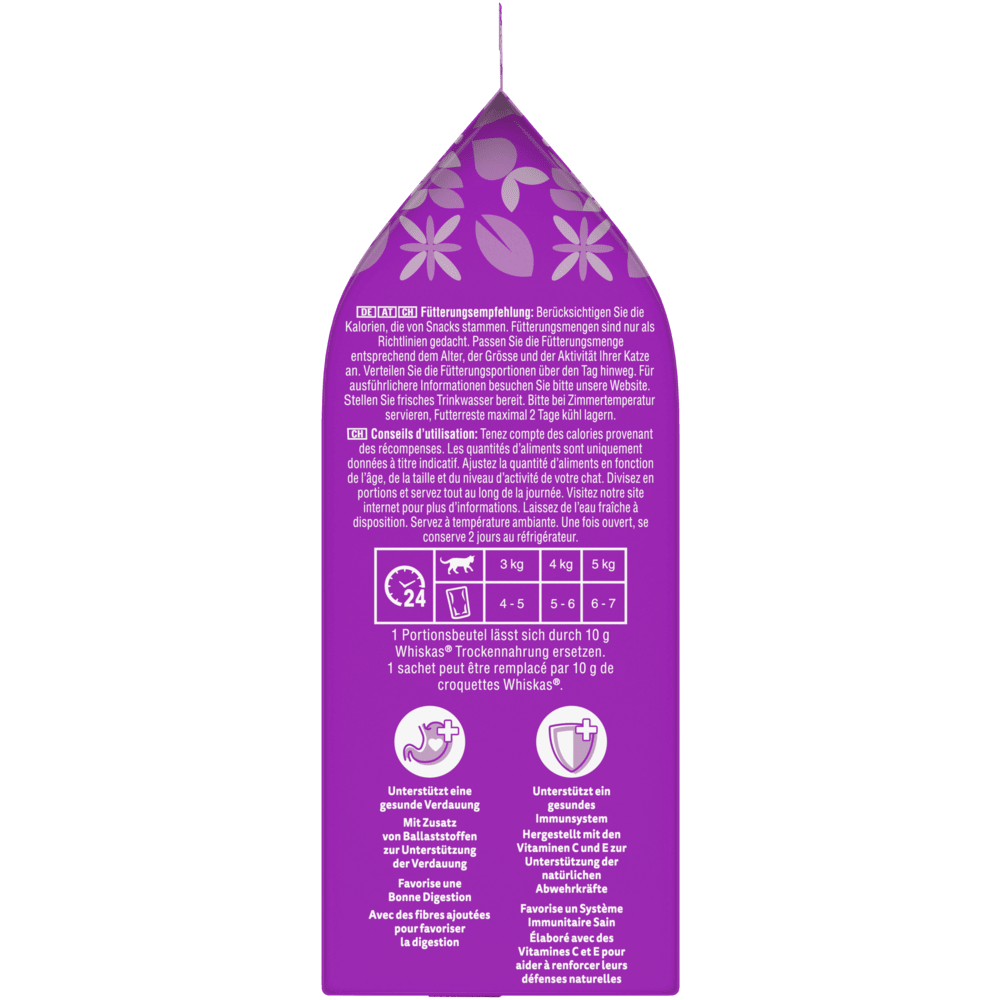 WHISKAS® Superfoods 2 Varietäten Ente & Karotten, Huhn & Leber in Gelee, Multipack 6 x 50g - 2