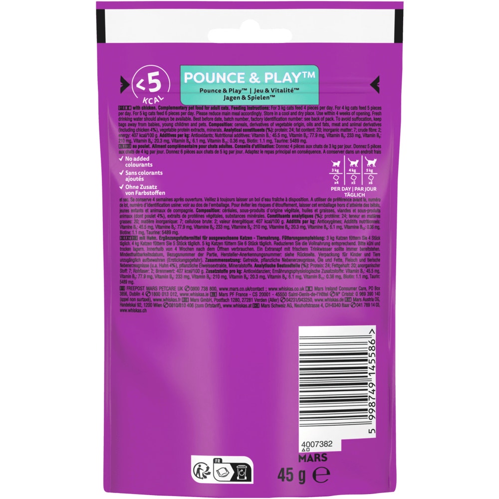 WHISKAS® POUNCE & PLAY, Huhn, 45g - 2