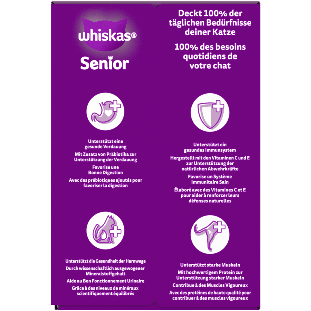 WHISKAS® 11+ Geflügel Auswahl in Gelee, Multipack 12 x 85g - 3